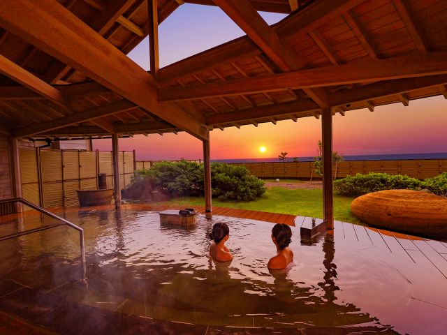 天気が良ければ、夕日を見ることができます♪