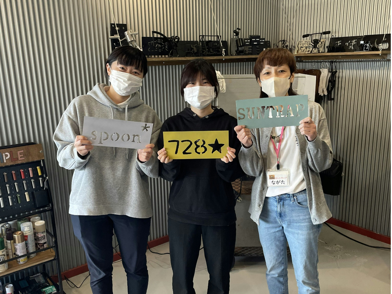 好きな色に塗装して完成!お持ち帰りできます。