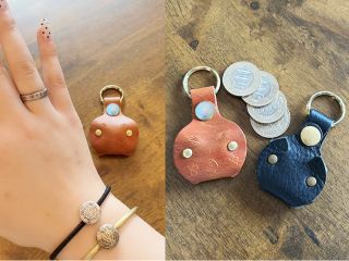 コインからリングとキーホルダーが出来上がり!500円玉は5枚、指輪を入れるケースにしてもいいですね