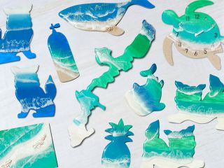 さまざまな形のレジンアートが楽しめます!