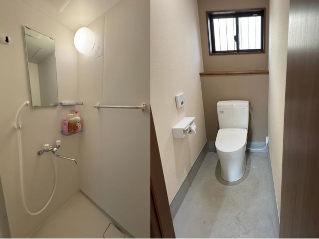 お手洗い&シャワー室です。