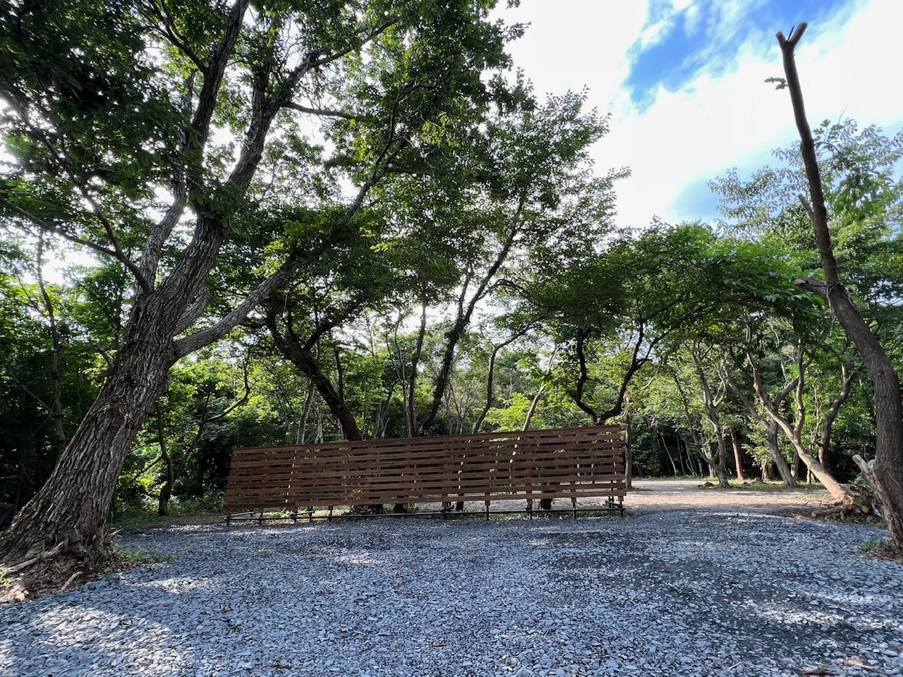 キャンプサイト隣接駐車場