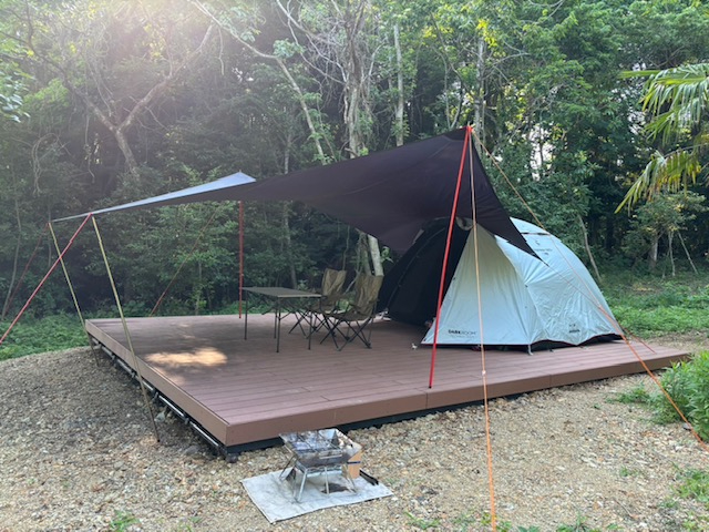 テントを張ったイメージA