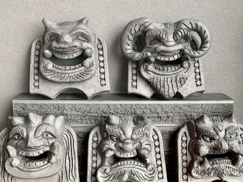 ・鬼瓦作り風【中級編】\世界にひとつの鬼瓦づくり体験♪/富士山望む工房で「鬼瓦」...