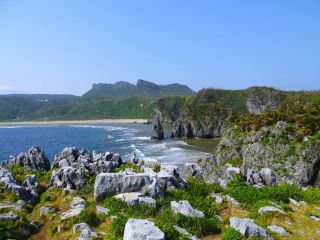 <やんばる北部コース>辺戸岬から安須森を望む