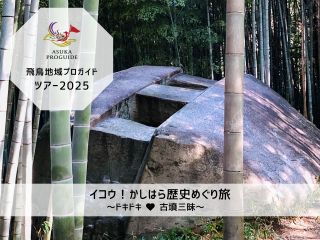 飛鳥地域プロガイドがご案内する募集型ツアーです ◎最少5名〜最大15名催行◎ 石室特別見学あり!