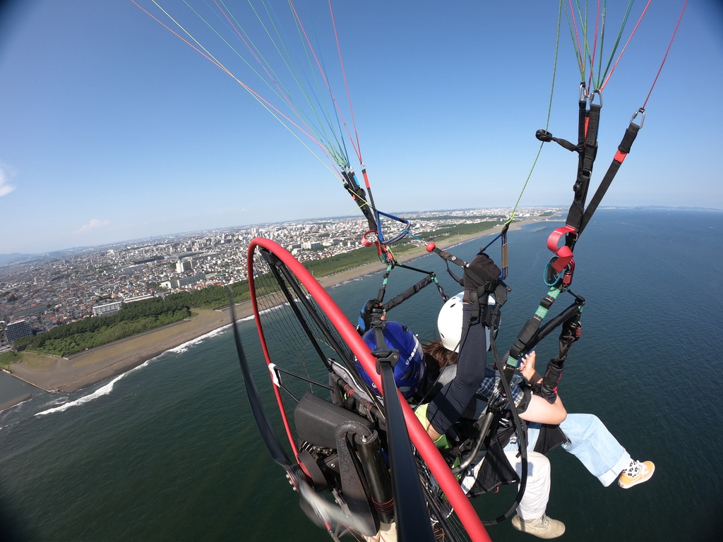 モーターパラグライダー：20分コース】＊上空写真＆ワンドリンク付き