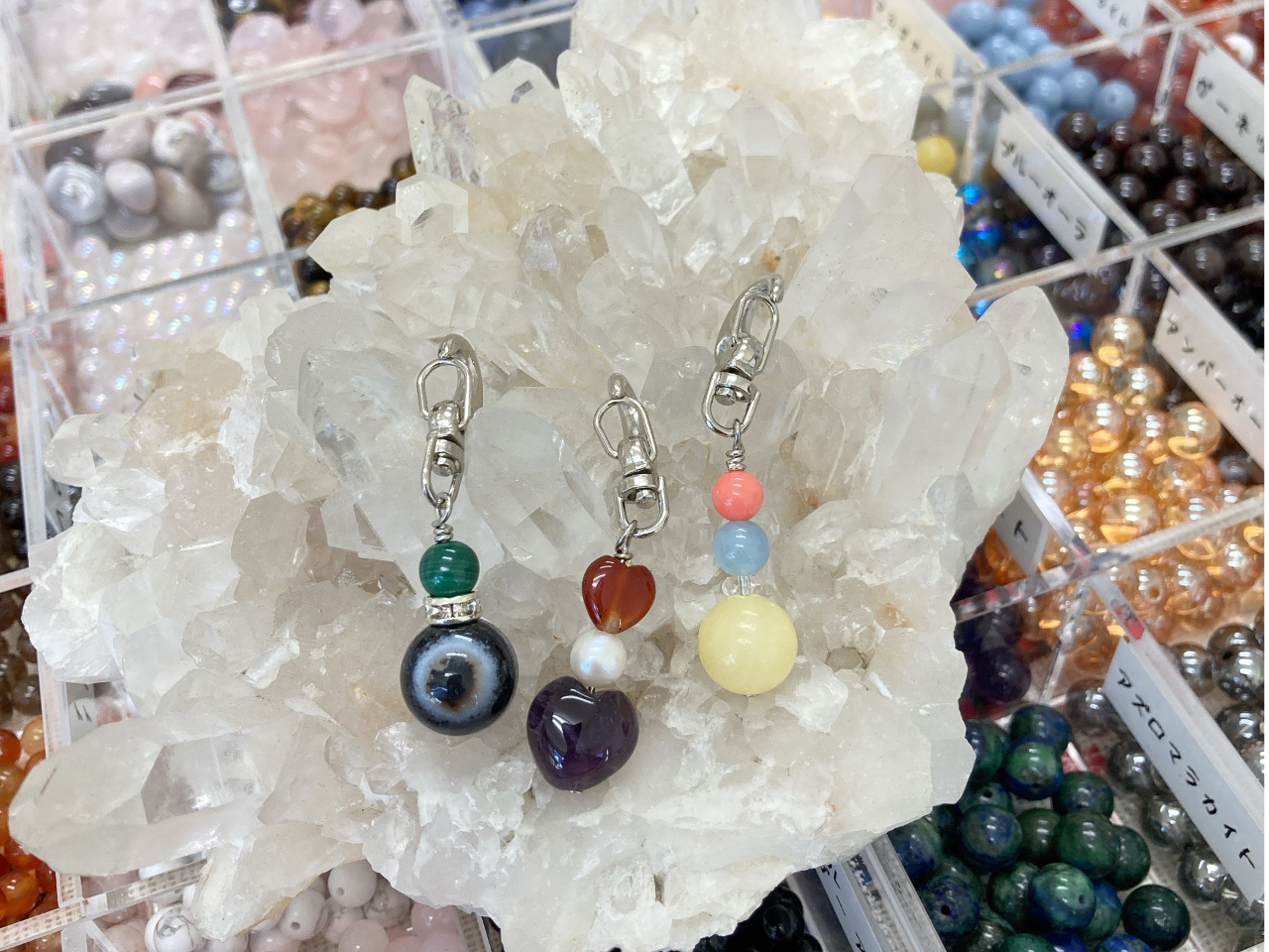 ハンドメイド天然石アクセサリーまとめ売り100点↑ witch:原石アクセサリー / mayu yamamoto (@ooowitchooo