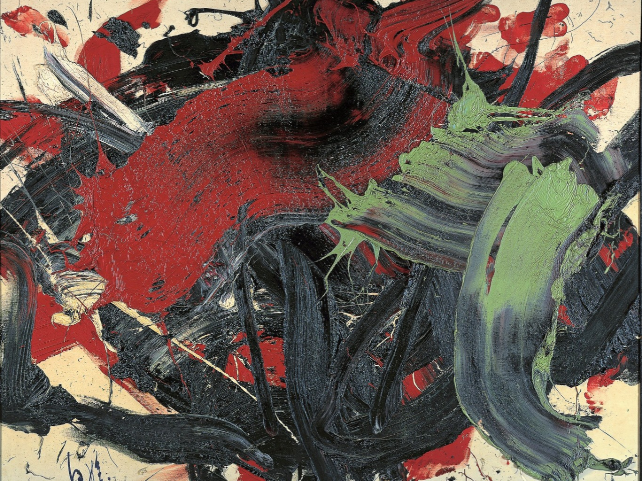 白髪一雄 ≪屋島の戦い≫ 昭和42(1967)年 愛媛県美術館蔵