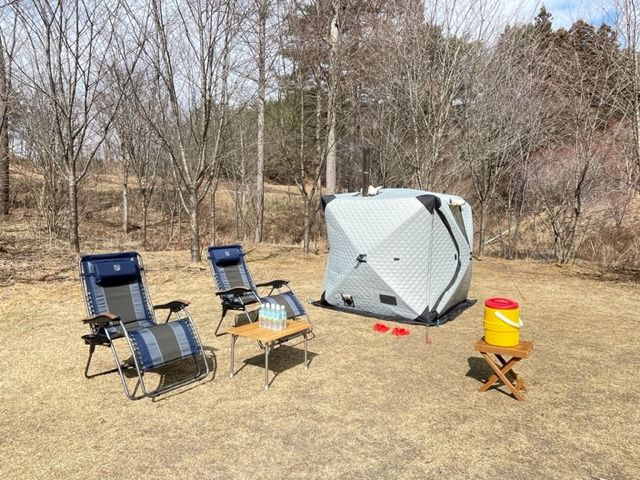 プライベートなテントサウナ体験が大自然でできます!※写真は体験場所とは違う場所です