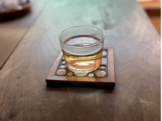 施術後に召し上がっていただく結びのお茶です。