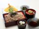 うな丼天ざる御膳:天ぷらとお蕎麦、うな丼が付いた御膳です。