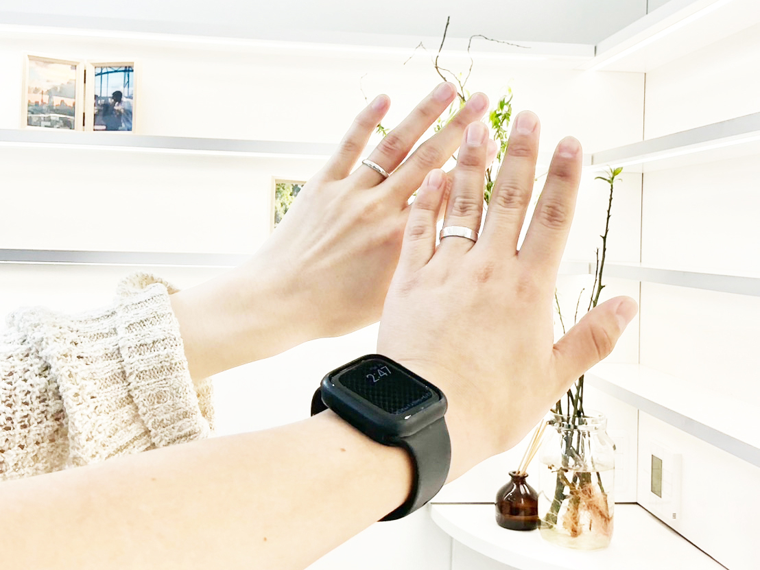 人気の槌目模様です。お客様の叩き方によって模様が大きく変化するため、個性が出やすいテクスチャーです。