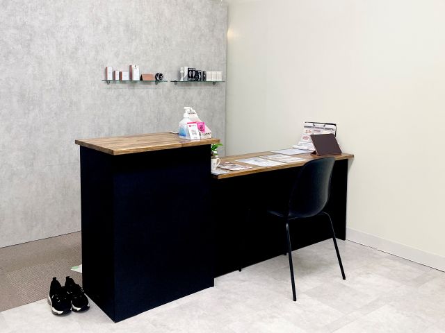 受付、カウンセリングブース