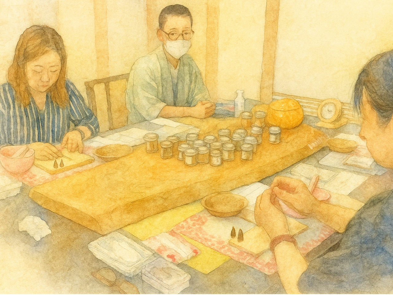 体験のイメージ図。寺のスタッフが最後までガイドさせていただきます。