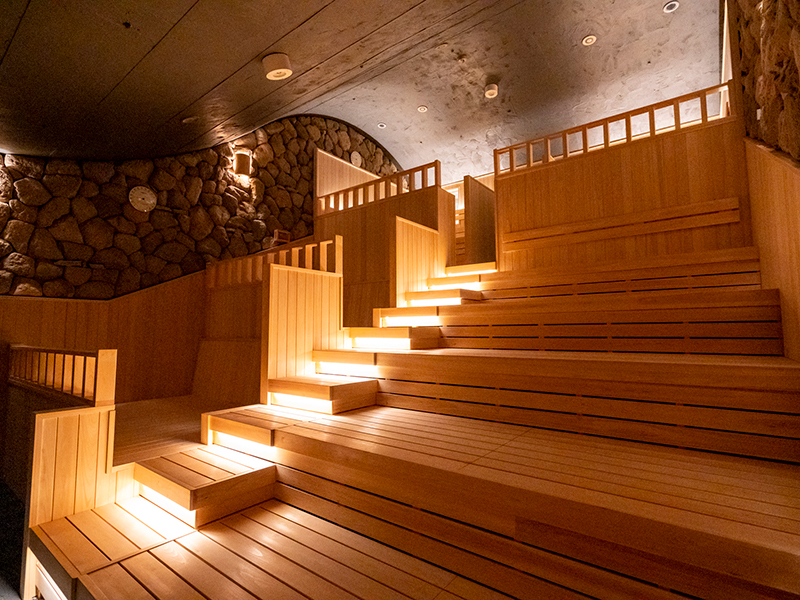 ゆるうむの4つのサウナ、 4つの水風呂、そして外気浴