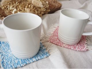 【織物×コースター作り体験】好きな糸、ワッペンを選んでオリジナルコースターを手作りしよう♪