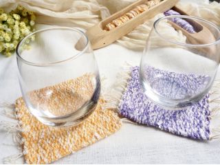 【織物×コースター作り体験】好きな糸、ワッペンを選んでオリジナルコースターを手作りしよう♪