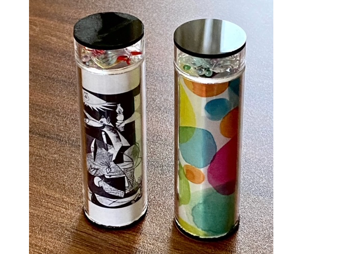 万華鏡 コンパクトで綺麗なガラス具材の万華鏡/ガラス工房ぐらす