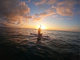 海の上で見るサンセットは圧巻