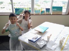 パーソナルジムを貸し切ってのレジン体験になっております♪