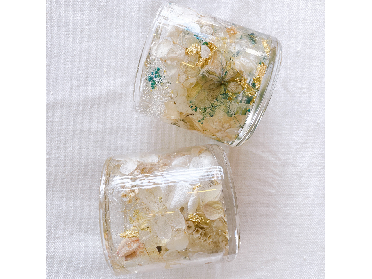 お花の時を止めたようなボタニカルジェルランタン