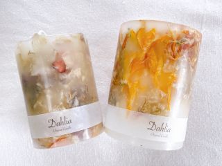 ボタニカルキャンドルの完成イメージです♪