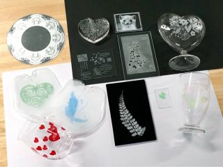 色々なサンドブラストアートづくりを体験していただけます