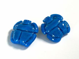 製作例:スカラベの造形物を古代エジプトファイアンス技法で作製します