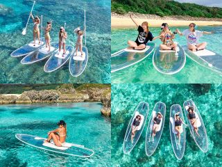 【宮古島】クリアサップ「1組限定貸切プライベートツアー」クリアSUP体験&ドローン撮影付!