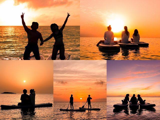 【宮古島】サンセットサップ「1組限定貸切プライベートツアー」SUP体験&ドローン撮影付!