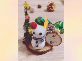 クリスマスツリー雪だるまLEDキャンドル