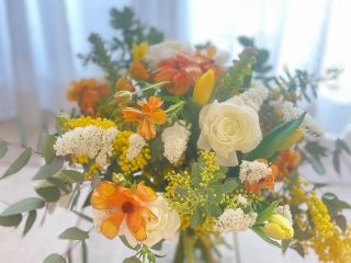 生花の香りにも癒される時間です