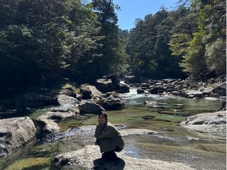 ヤクスギランド★花崗岩の上を流れる清流が美しく、飲める水が川を流れています。お弁当やティータイムも川でゆっくりと