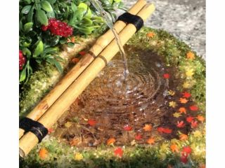 1/12スケールのミニチュア鹿威し