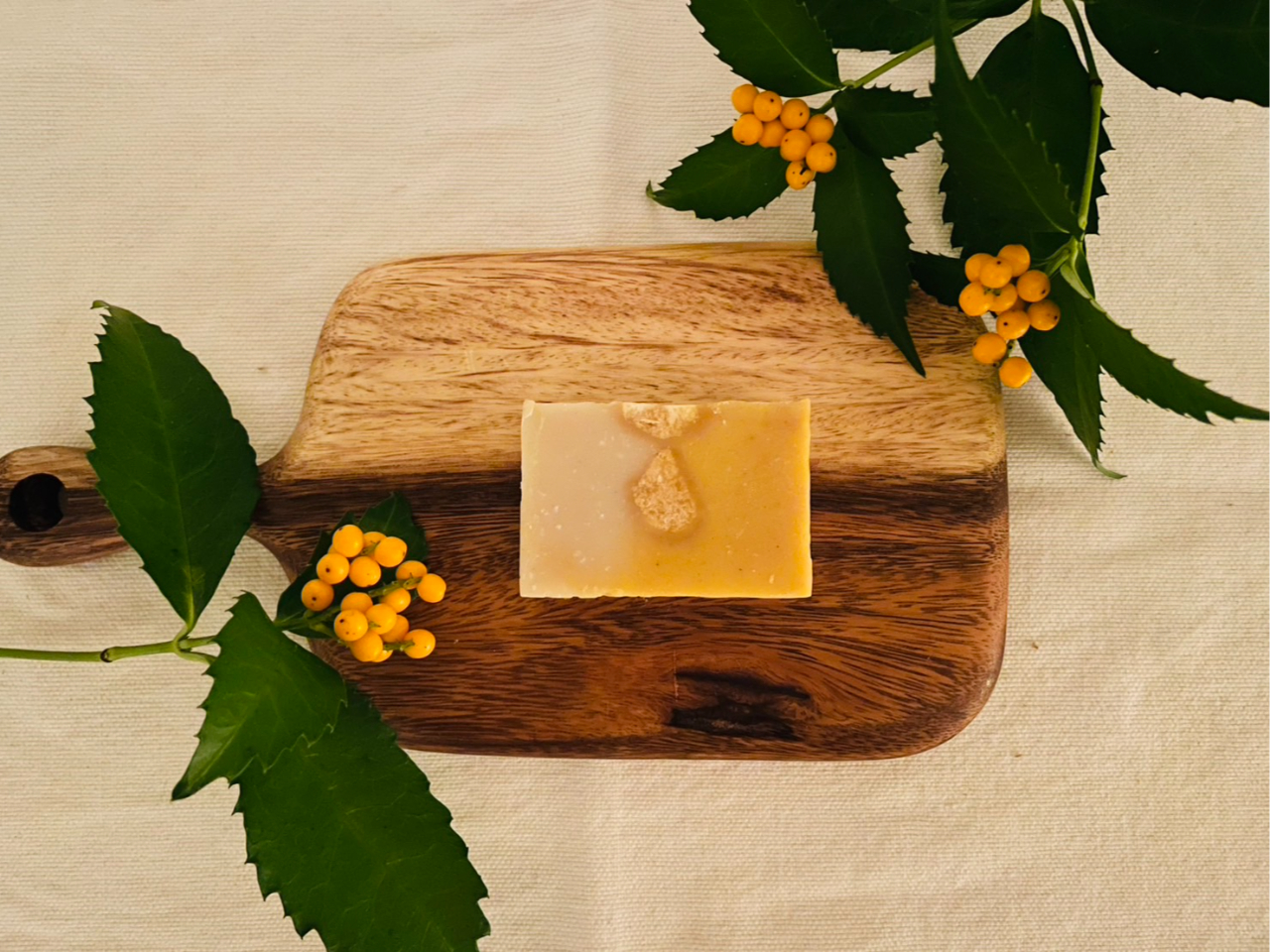 季節の石鹸〜1月は『ジンジャー石鹸』血行を良くして、からだをポカポカと温めてくれます。