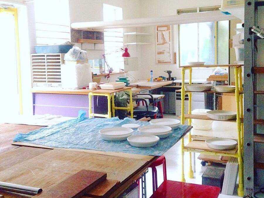 ほぼ貸切の小さな工房です。