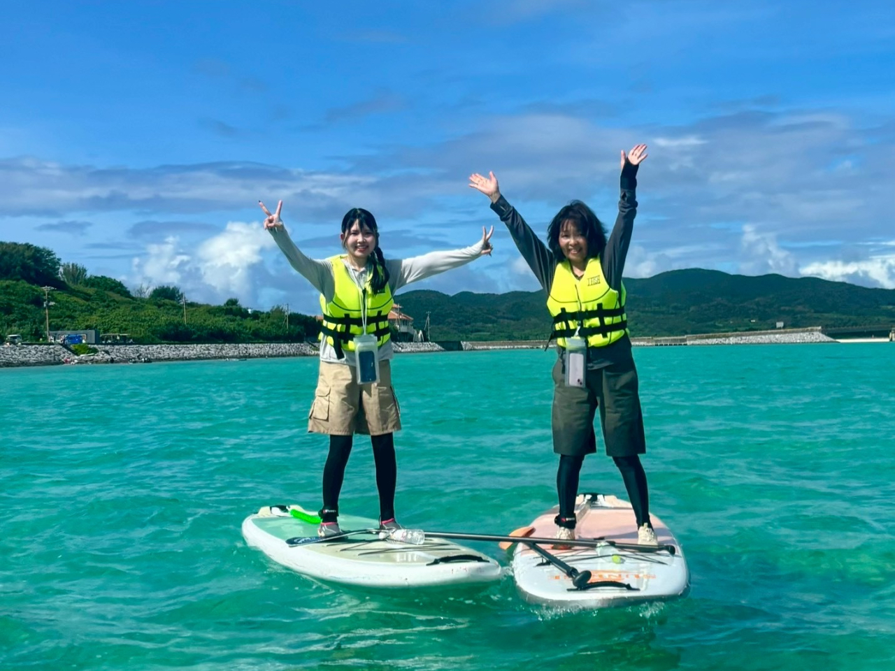 �~�͊C�����₩�ŏ��S�҂����S�B�e�q�ňꏏ�Ɋy���߂�SUP�̌��ł��B 