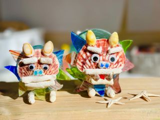 サンゴをで作るシーサー♪南国沖縄の海を感じられるオリジナル作品を!