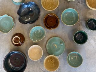 ロクロ作品 6色の釉薬から選べます