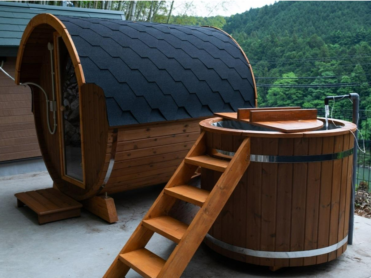 ≪岐阜・恵那≫【2名様プラン】完全個室の貸切バレルサウナ