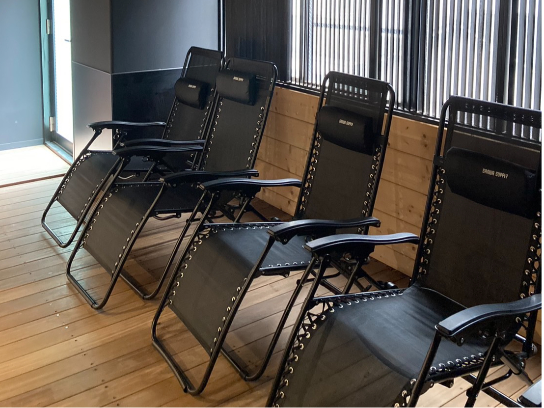 外気浴スペース