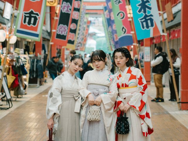 和服ふりもあは二尺袖・袴の種類が豊富