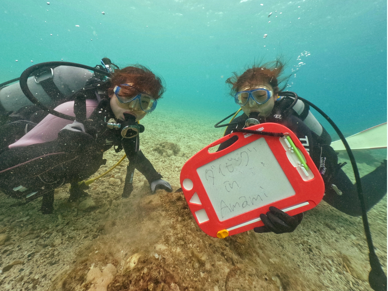 慣れたところで記念写真!!