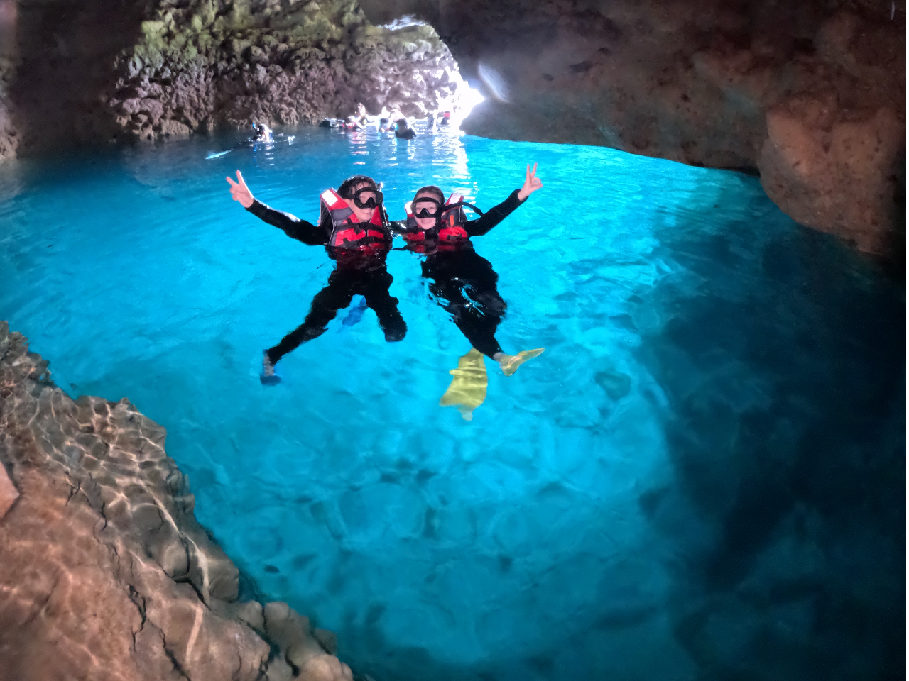 誰もいない洞窟内貸切もありえる♪