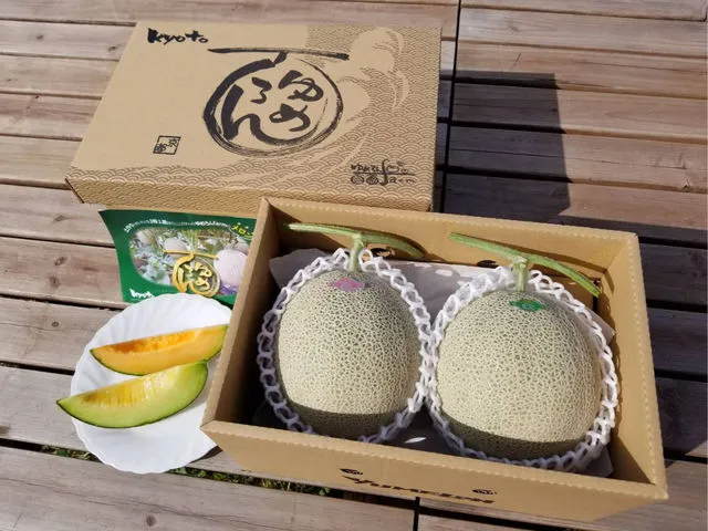 青肉メロンと期間限定で赤肉メロンも収穫できます。