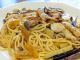 キノコとアイゴのパスタ