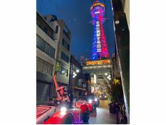 夜の通天閣も堪能できます!!