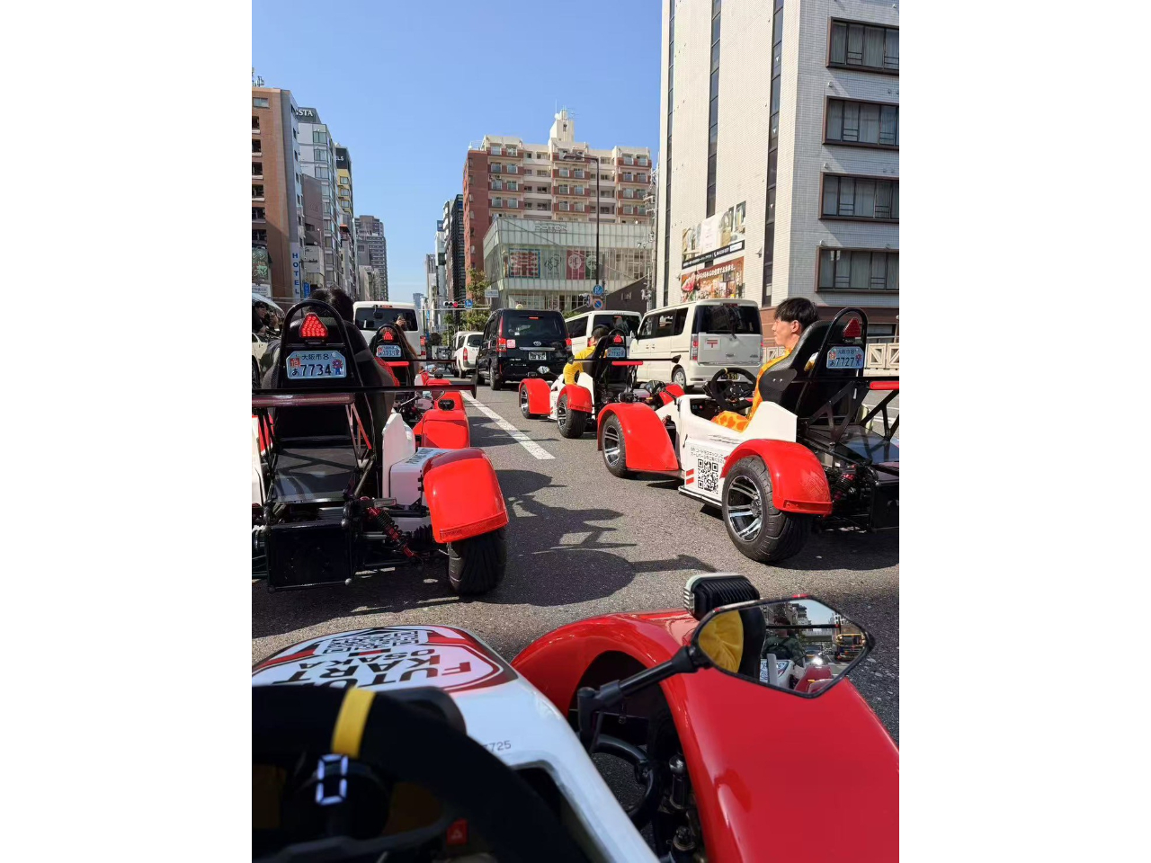 乗ってる時の視界はこんな感じ♪