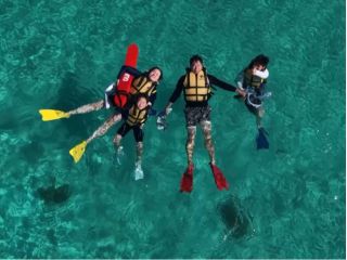 泳いでる姿もドローン撮れちゃいます!